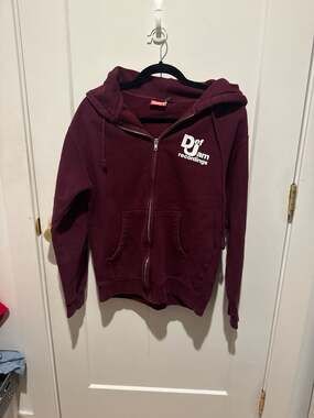 Breezy Excursion x Def Jam Recordings 'Blessed' Maroon Zip-Up Hoodie